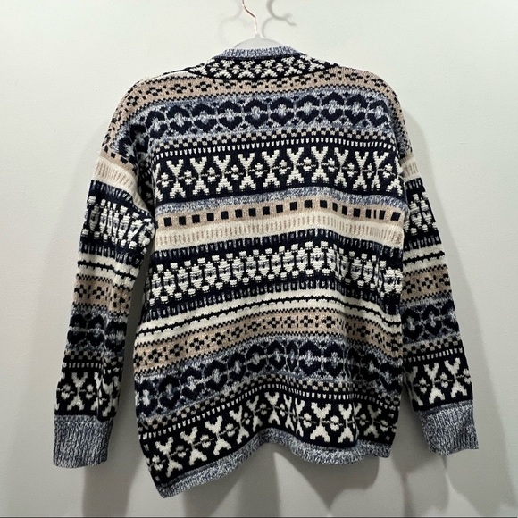 MADEWELL Forrest Fair Isle V-Neck Sweater - Picture 8 of 11